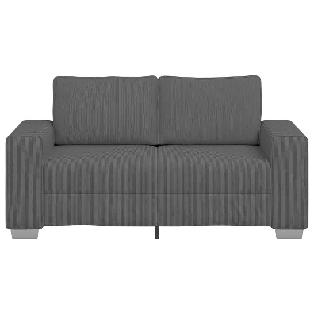 vidaXL Canapea lovesea gri închis 120 cm țesătură velur vidaXL Canapea lovesea gri închis 120 cm țesătură velur