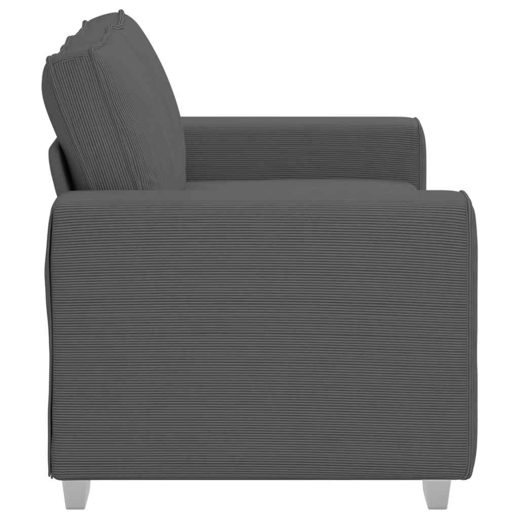 vidaXL Canapea lovesea gri închis 120 cm țesătură velur vidaXL Canapea lovesea gri închis 120 cm țesătură velur