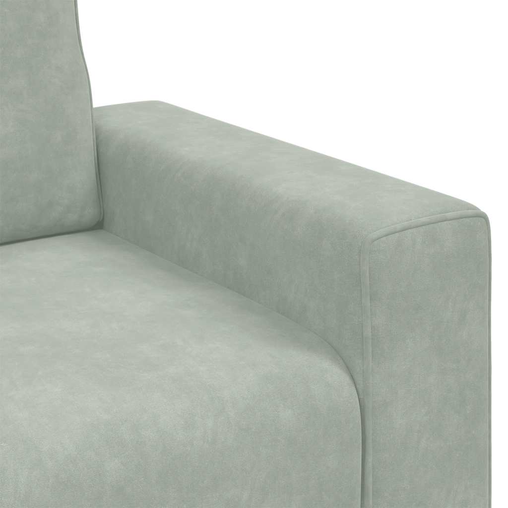 vidaXL Canapea scaun gri deschis 60 cm catifea