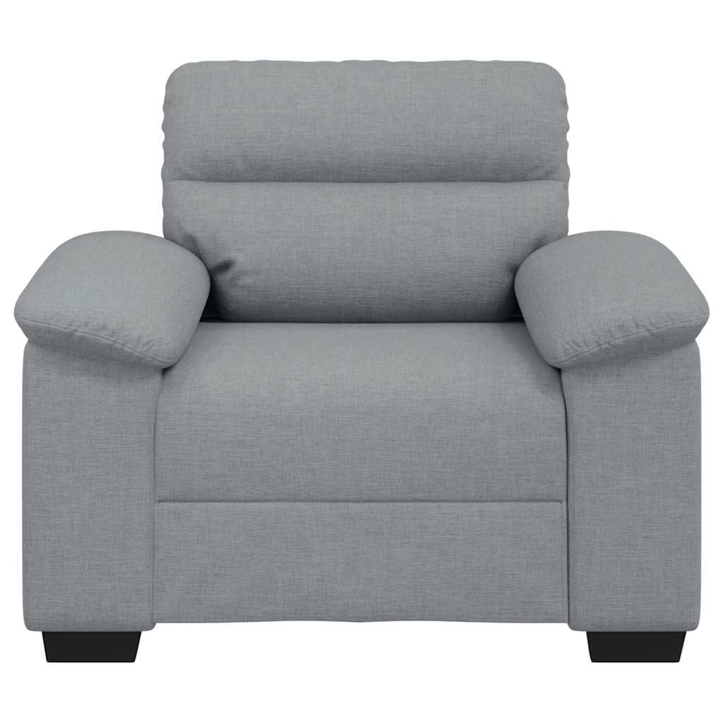 vidaXL Canapea Scaun Gri deschis 60 cm Tesatura