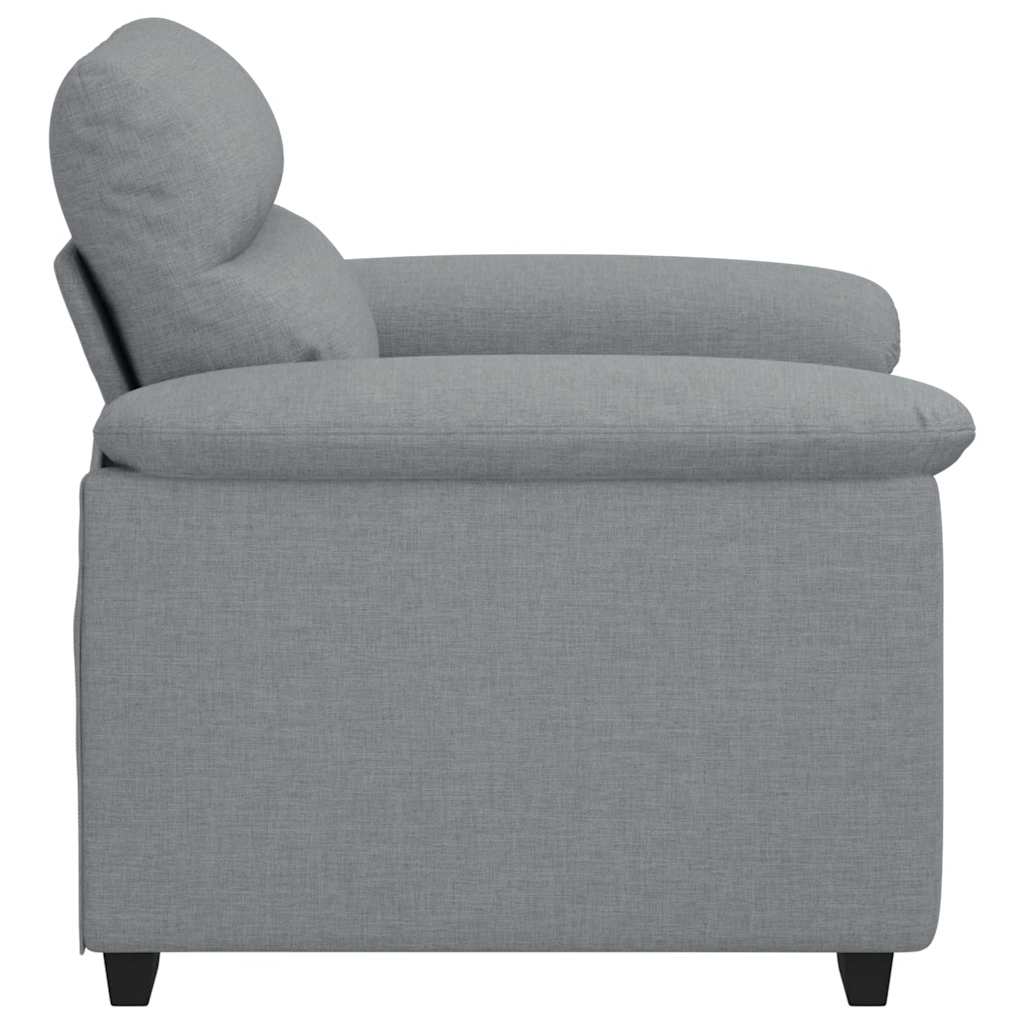 vidaXL Canapea Scaun Gri deschis 60 cm Tesatura
