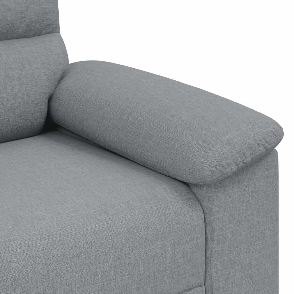 vidaXL Canapea Scaun Gri deschis 60 cm Tesatura