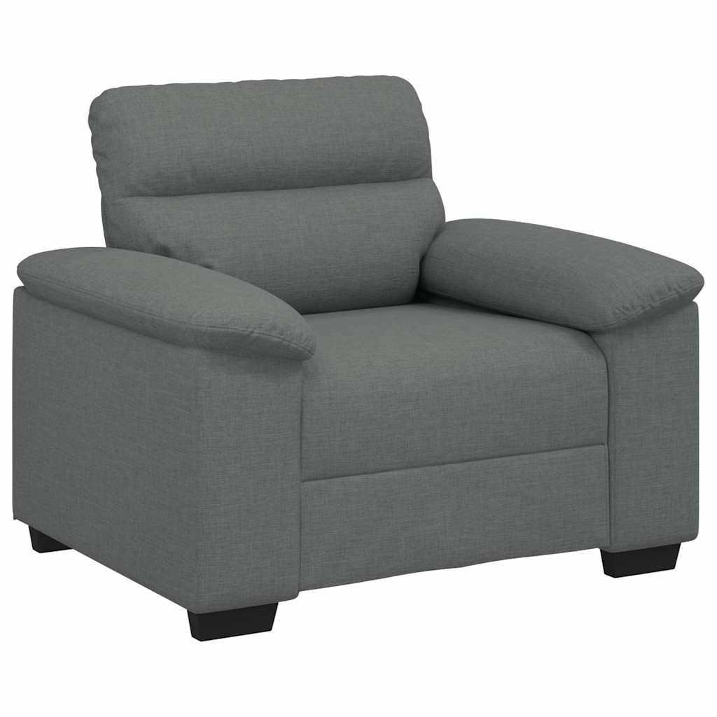 vidaXL Canapea Scaun Gri Inchis 60 cm Tesatura