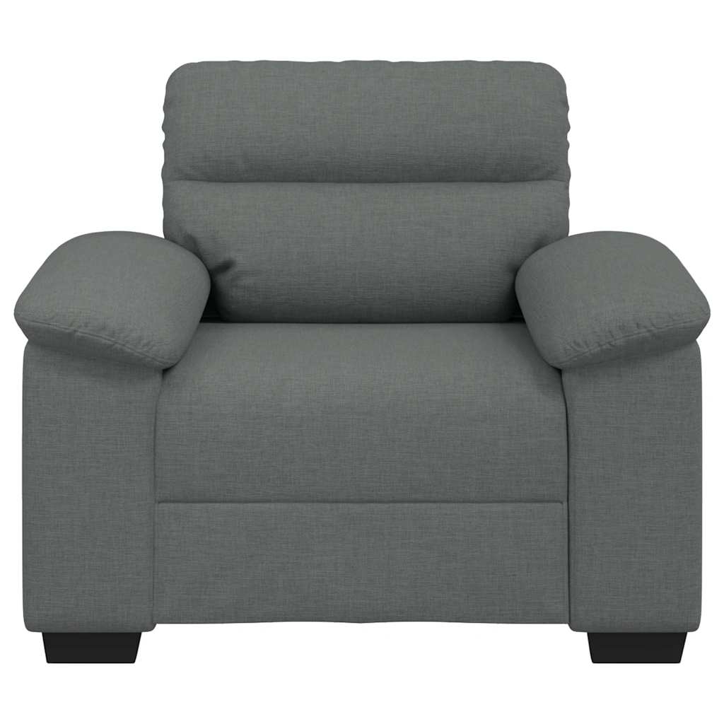 vidaXL Canapea Scaun Gri Inchis 60 cm Tesatura