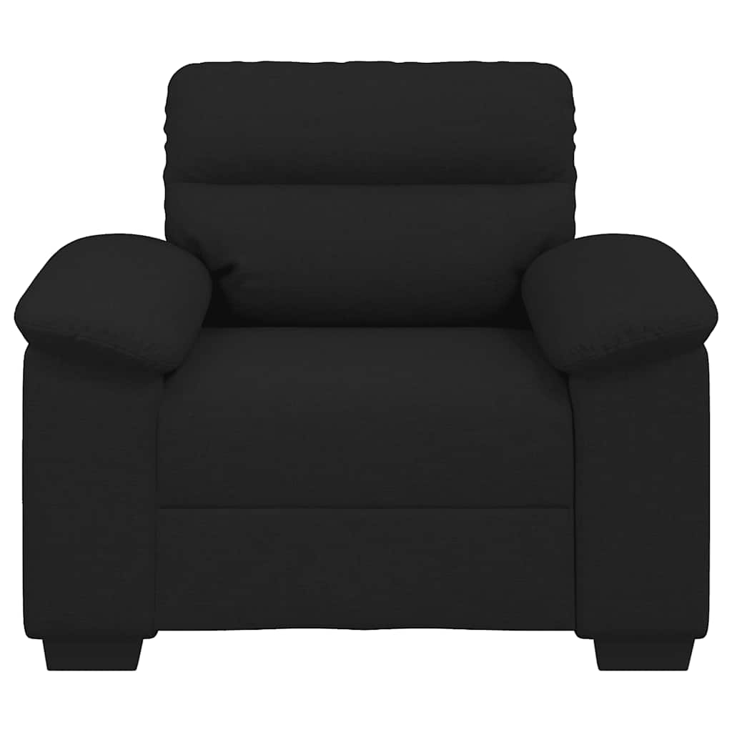 vidaXL Canapea Scaun Negru 60 cm Tesatura