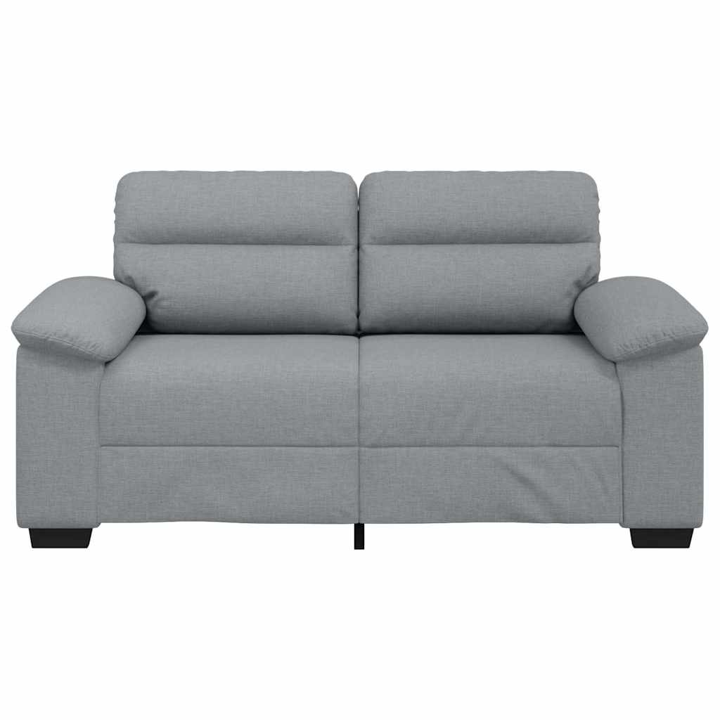 vidaXL Canapea cu 2 locuri, țesătură gri deschis, 120 cm