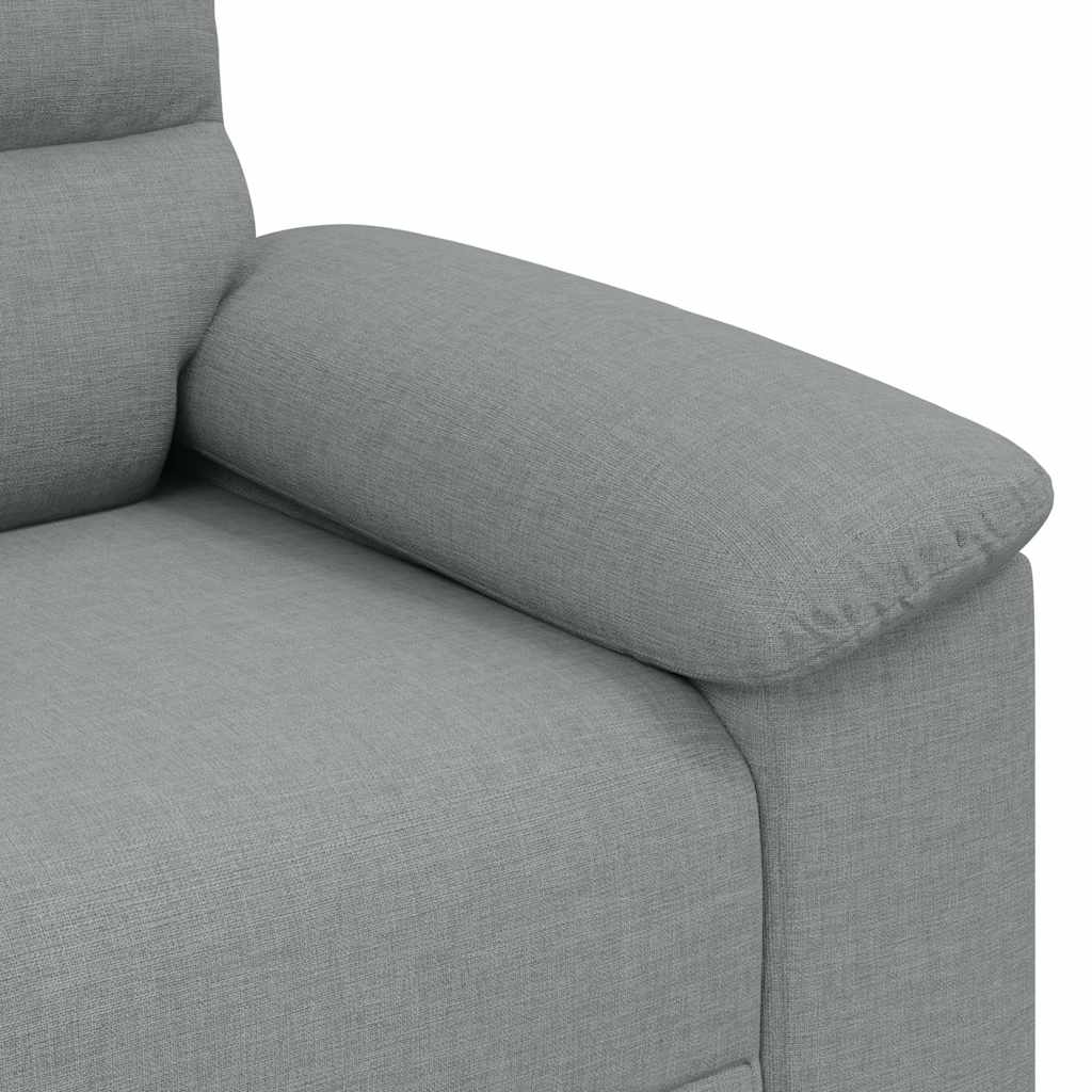 vidaXL Canapea cu 2 locuri, țesătură gri deschis, 120 cm