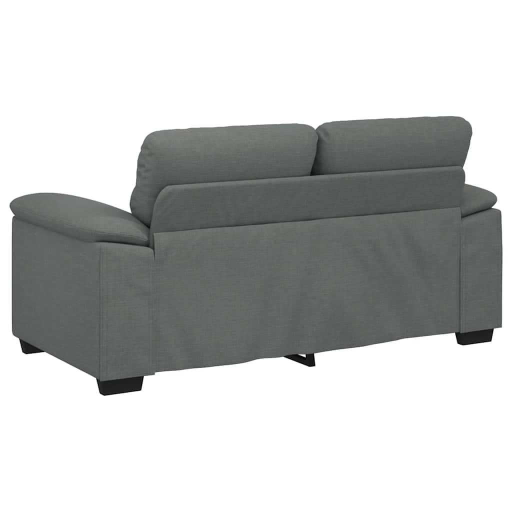 vidaXL Canapea cu 2 locuri, țesătură gri închis, 120 cm