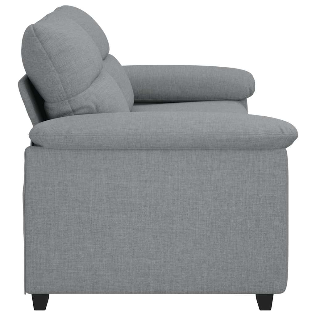vidaXL Canapea cu 2 locuri, țesătură gri deschis, 140 cm
