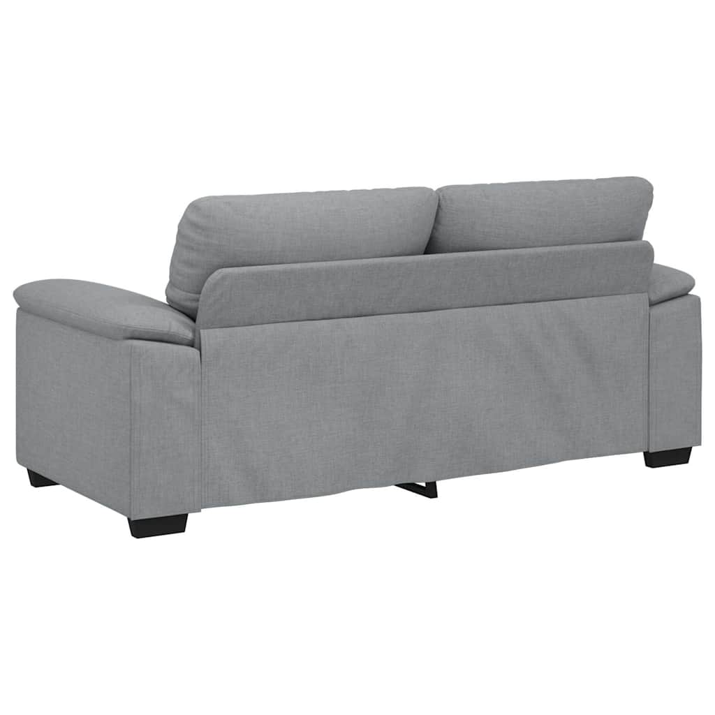 vidaXL Canapea cu 2 locuri, țesătură gri deschis, 140 cm