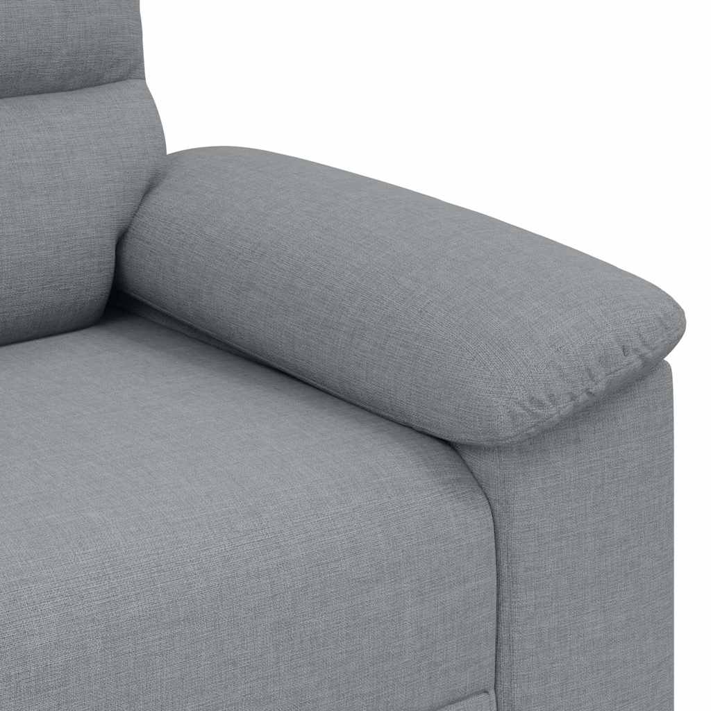 vidaXL Canapea cu 2 locuri, țesătură gri deschis, 140 cm