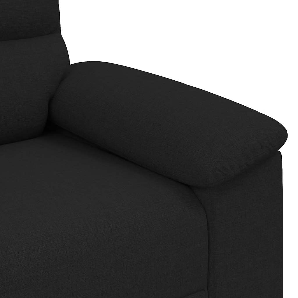 vidaXL Canapea cu 2 locuri negru 140 cm stofa vidaXL Canapea cu 2 locuri negru 140 cm stofa