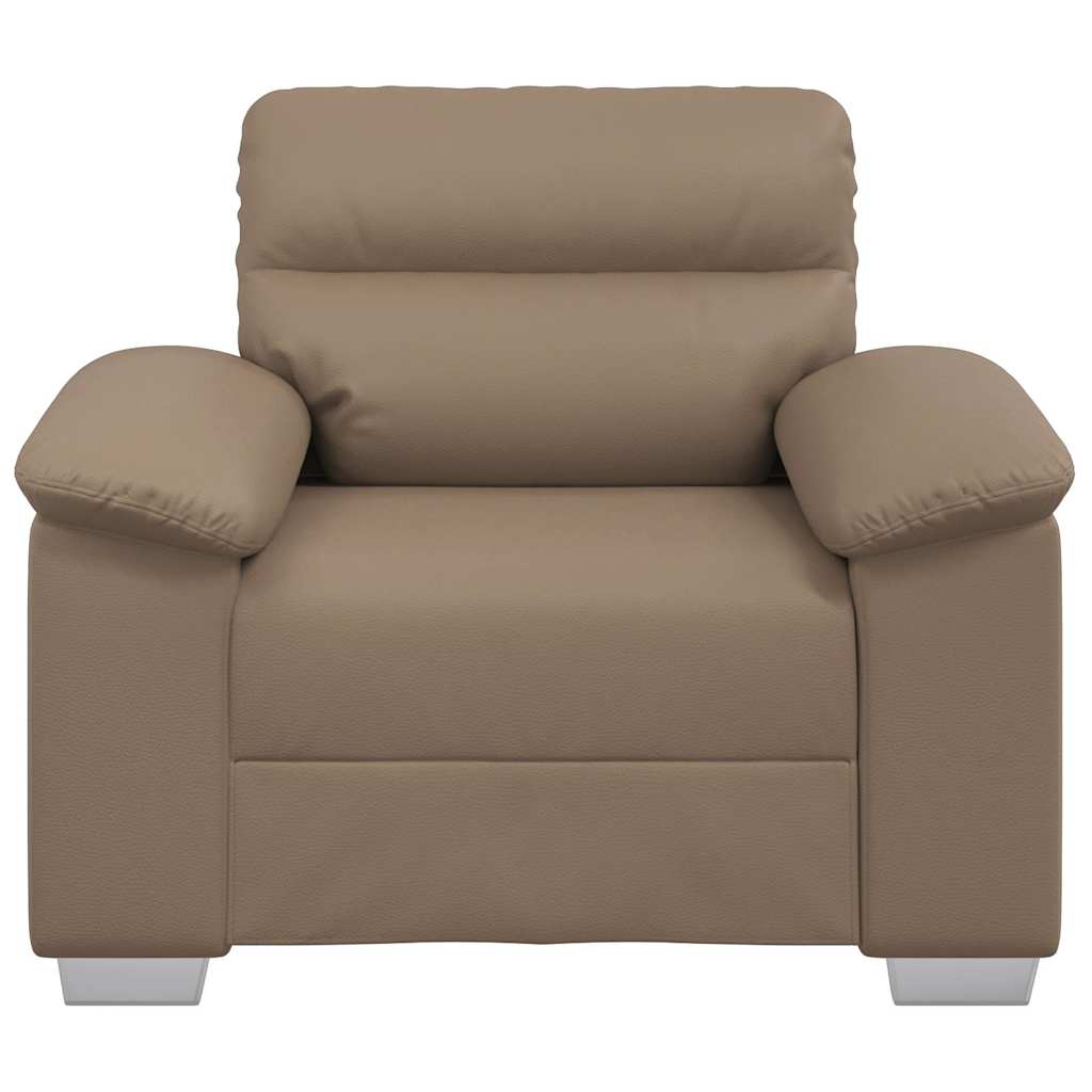 vidaXL Canapea Scaun Cappuccino 60 cm piele artificială vidaXL Canapea Scaun Cappuccino 60 cm piele artificială
