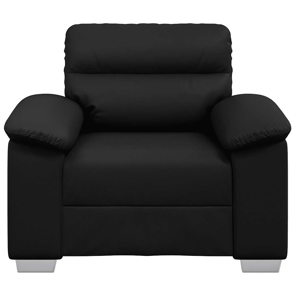vidaXL Canapea scaun negru 60 cm piele artificială