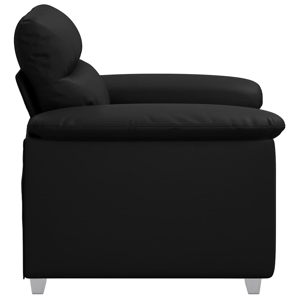 vidaXL Canapea scaun negru 60 cm piele artificială