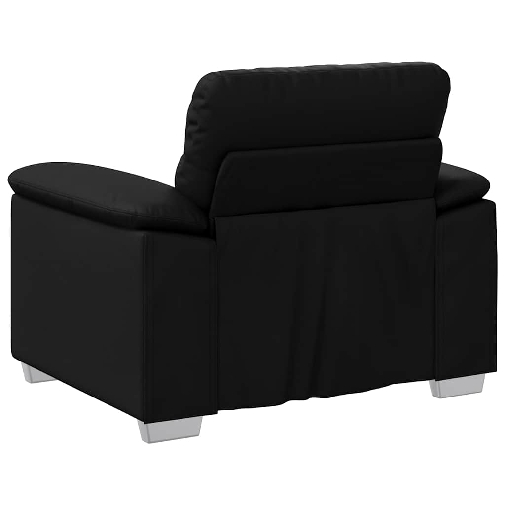 vidaXL Canapea scaun negru 60 cm piele artificială