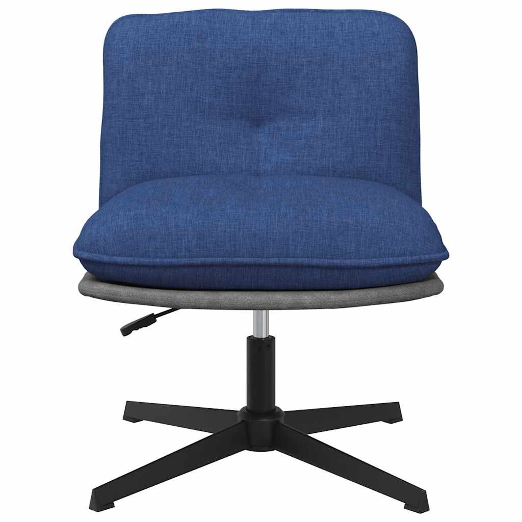vidaXL Scaun de birou pivotant, albastru, material textil vidaXL Scaun de birou pivotant, albastru, material textil