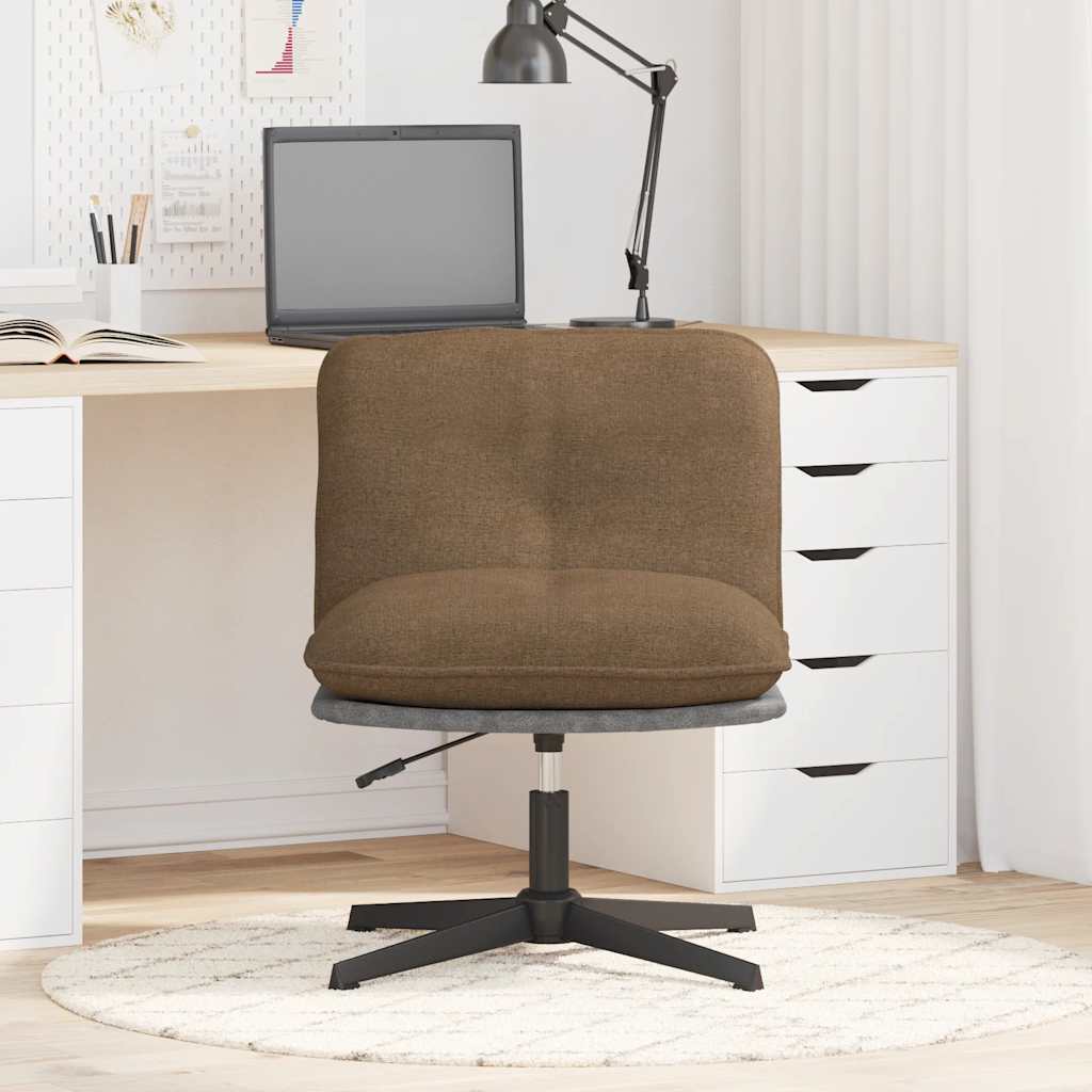 vidaXL Scaun de birou pivotant, gri taupe, material textil vidaXL Scaun de birou pivotant, gri taupe, material textil