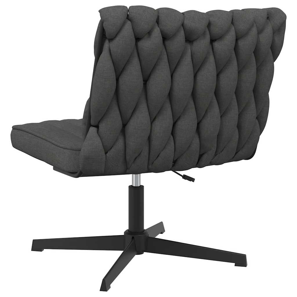 vidaXL Scaun de birou pivotant, gri închis, material textil vidaXL Scaun de birou pivotant, gri închis, material textil