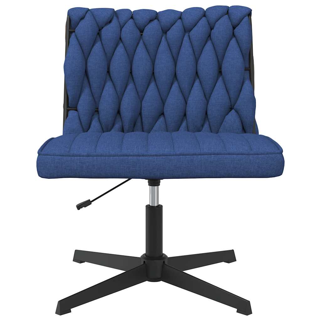 vidaXL Scaun de birou pivotant, albastru, material textil vidaXL Scaun de birou pivotant, albastru, material textil