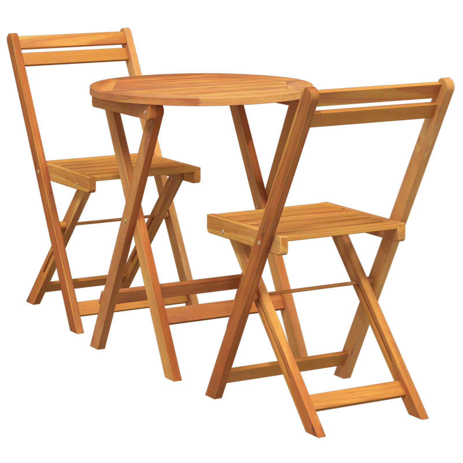 vidaXL Set Bistro de Grădină cu pernă 3 pcs Maro lemn masiv de acacia vidaXL Set Bistro de Grădină cu pernă 3 pcs Maro lemn masiv de acacia