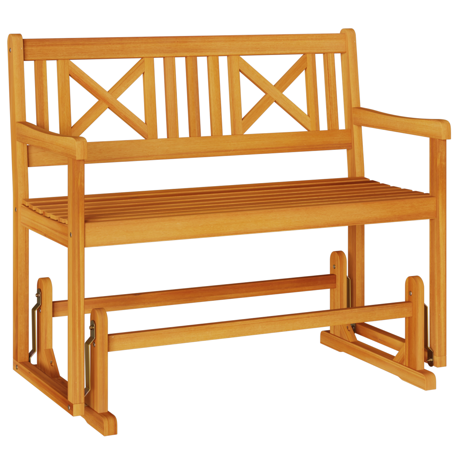 vidaXL Bancă glisantă pentru grădină 110x59x97 cm Lemn masiv de acacia