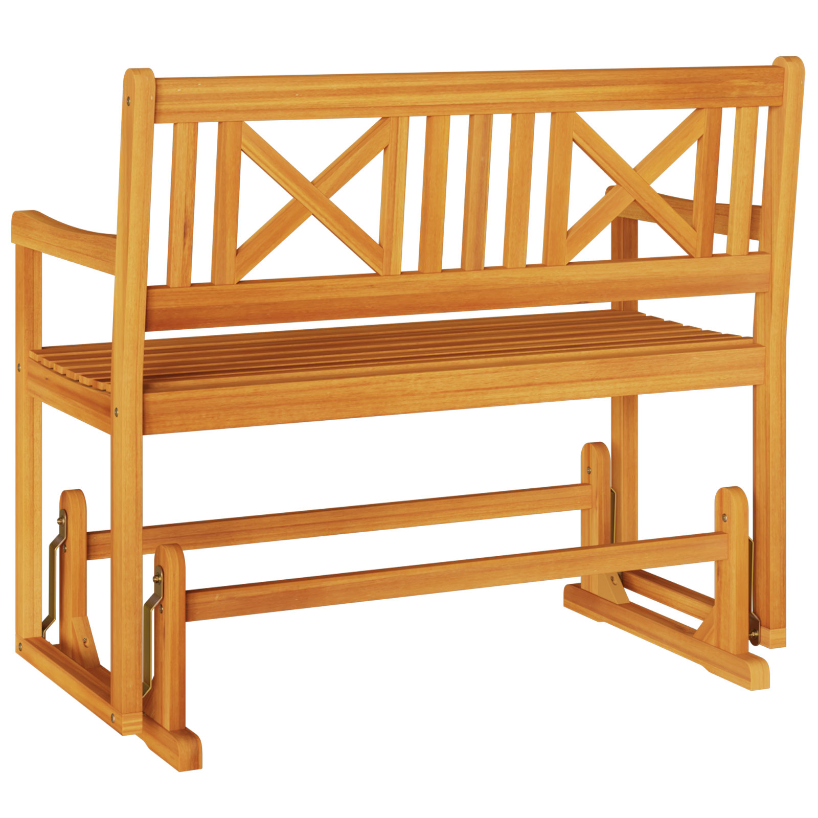 vidaXL Bancă glisantă pentru grădină 110x59x97 cm Lemn masiv de acacia
