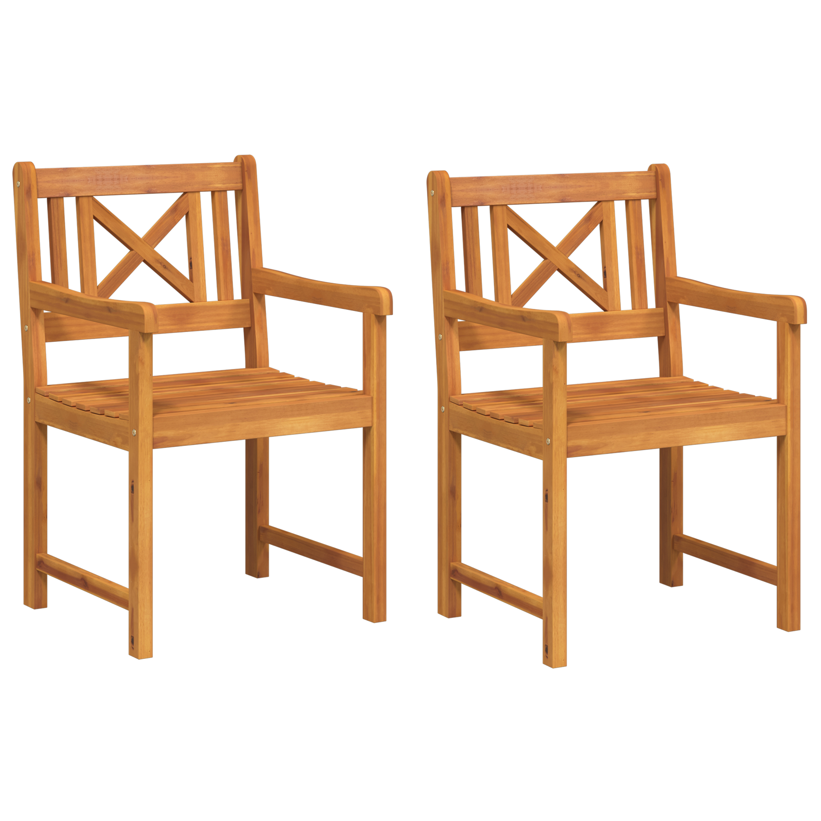 vidaXL Scaun pentru Grădină 2 pcs Maro 56 x 56 x 90 cm vidaXL Scaun pentru Grădină 2 pcs Maro 56 x 56 x 90 cm