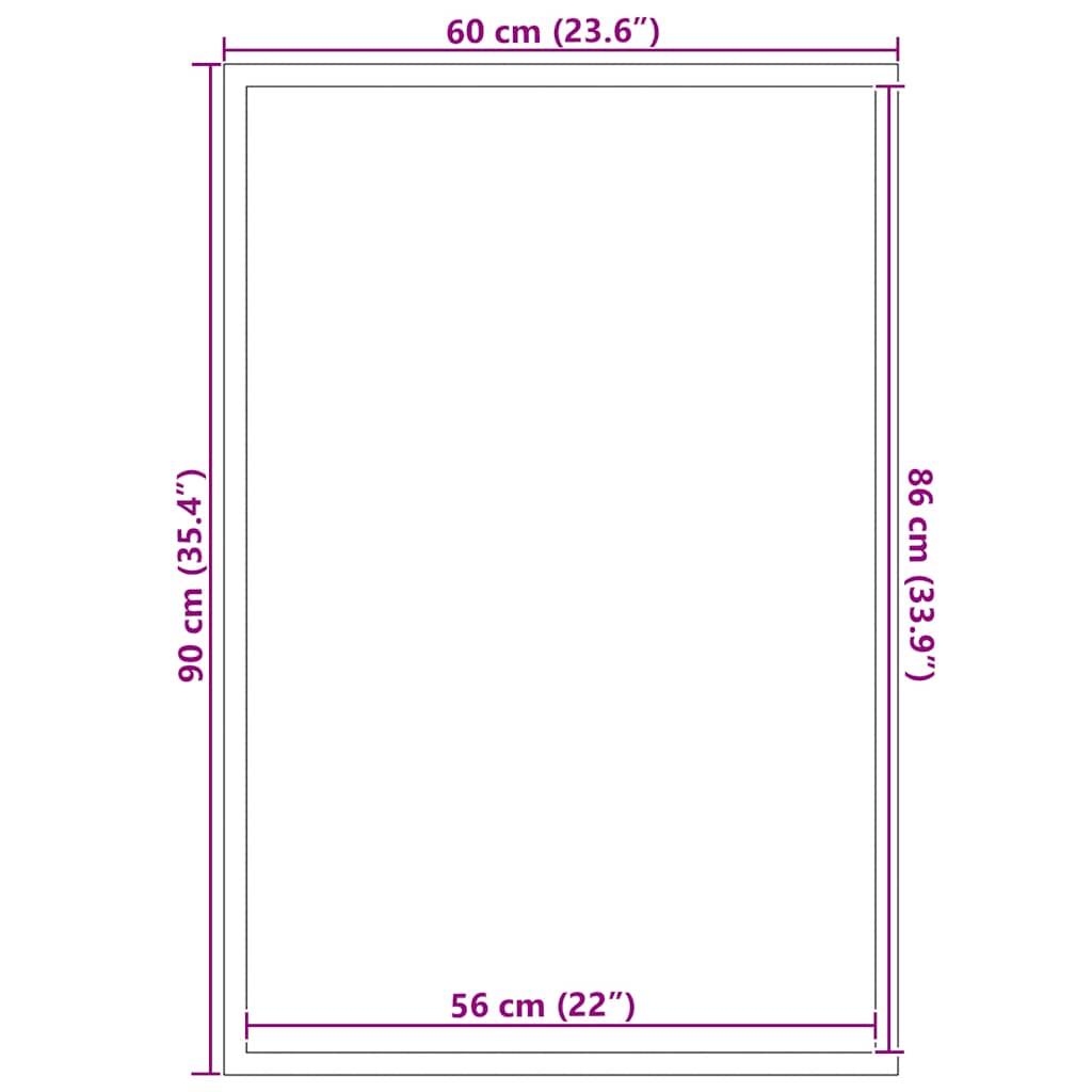 vidaXL Covoraș antracit 60x90 cm vidaXL Covoraș antracit 60x90 cm