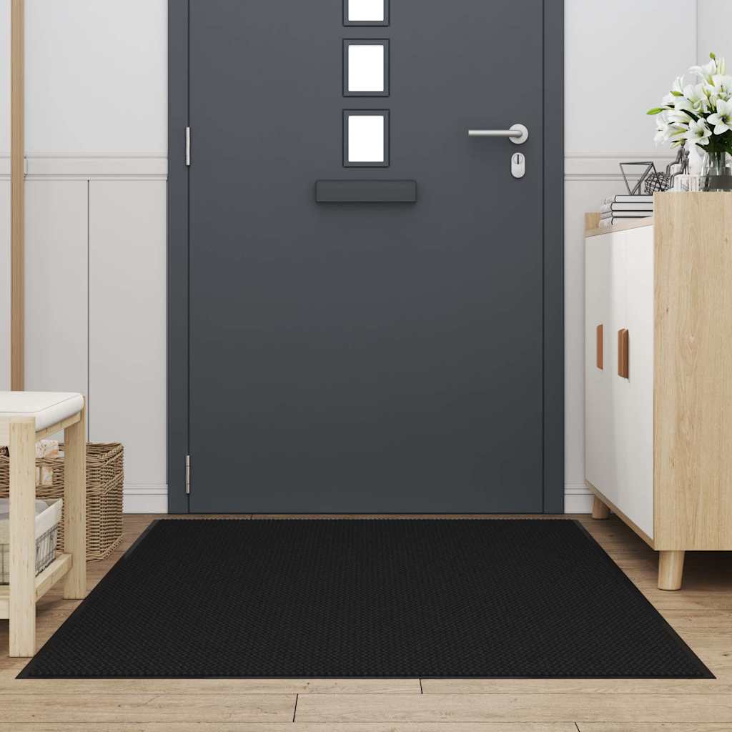 vidaXL Preș negru 115x200 cm