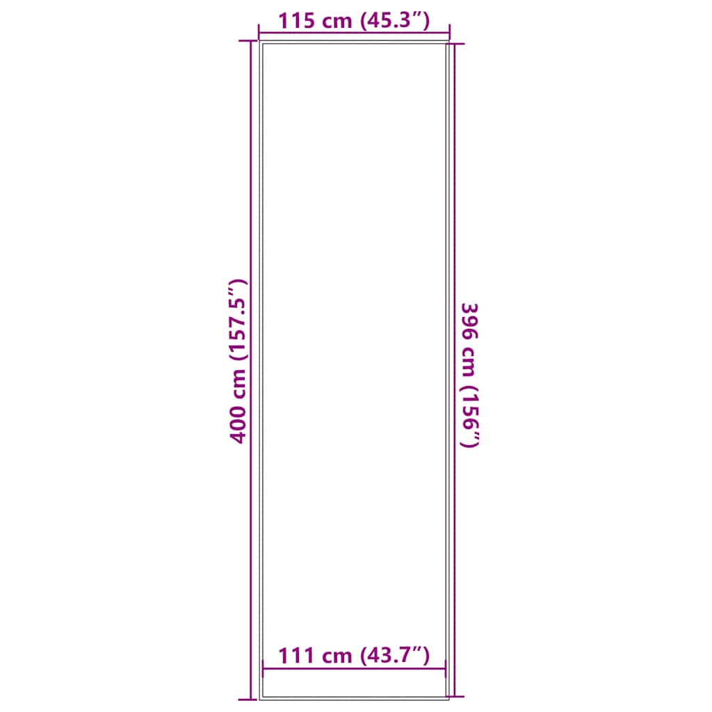 vidaXL Covoraș albastru 115x400 cm vidaXL Covoraș albastru 115x400 cm