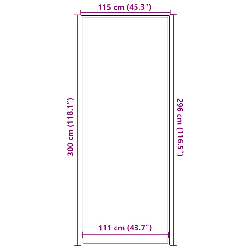 vidaXL Covoraș Dună Neagră și Gri 115x300 cm vidaXL Covoraș Dună Neagră și Gri 115x300 cm
