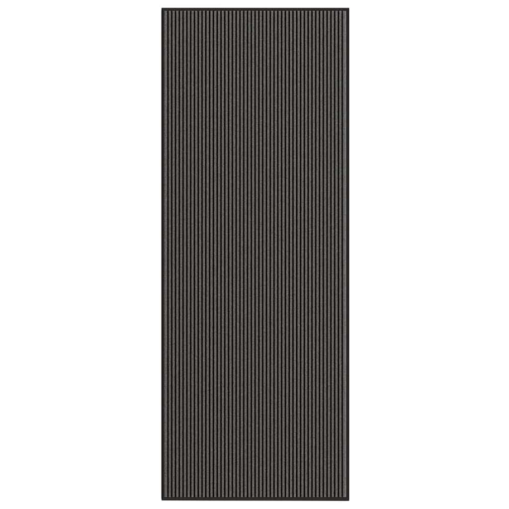 vidaXL Covoraș Dună Neagră și Gri 115x300 cm vidaXL Covoraș Dună Neagră și Gri 115x300 cm