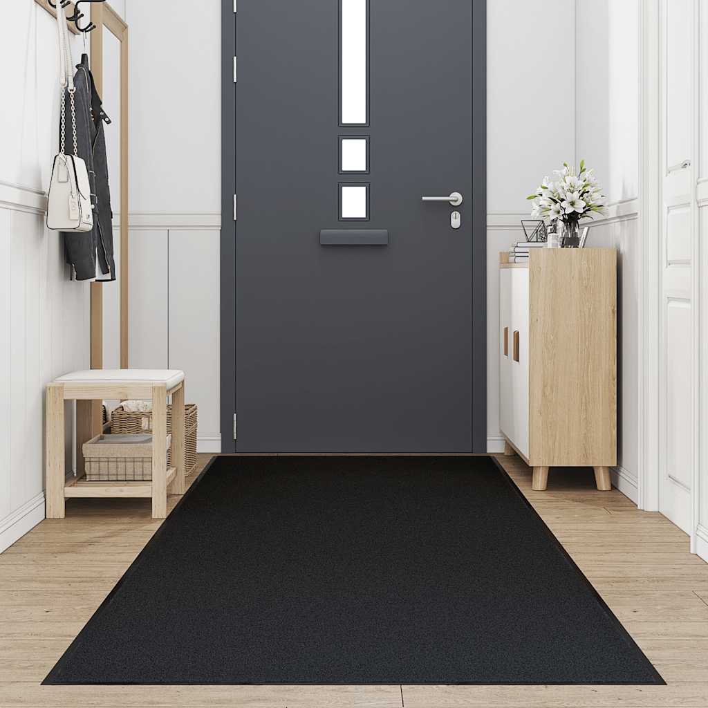 vidaXL Preș negru 115x300 cm