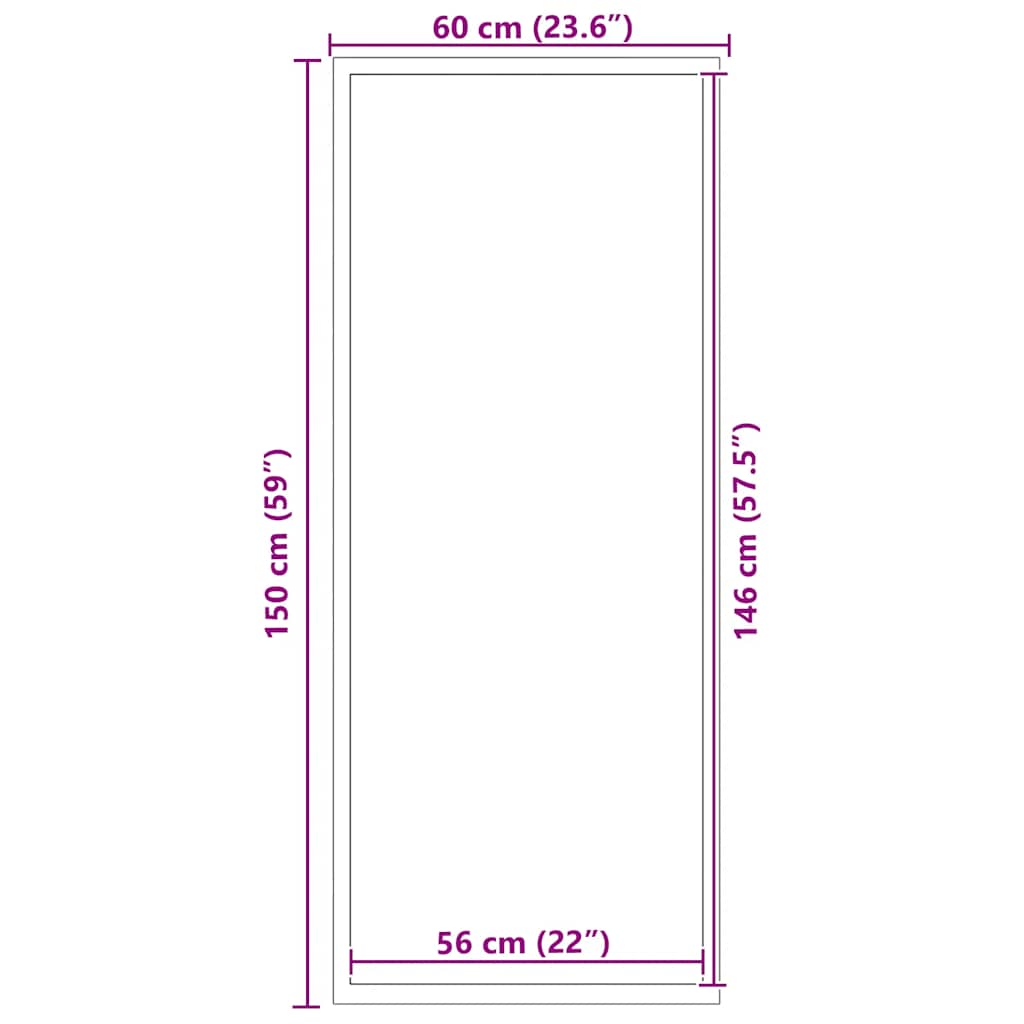 vidaXL Covoraș antracit 60x150 cm vidaXL Covoraș antracit 60x150 cm