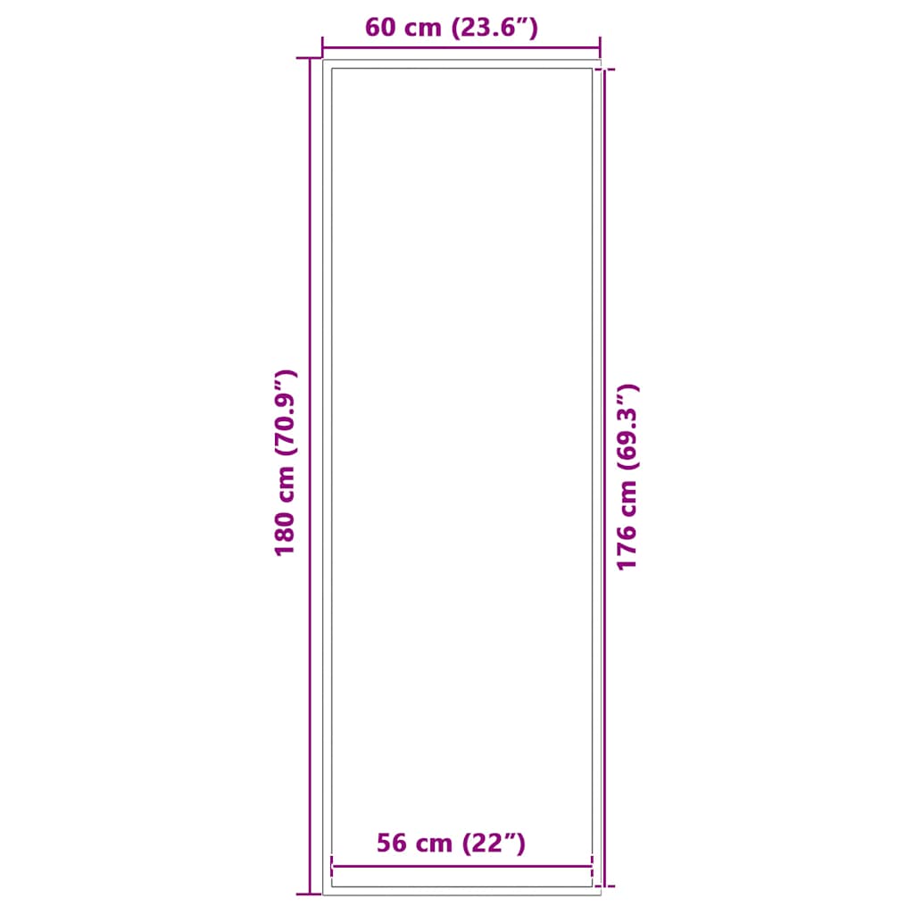 vidaXL Covoraș antracit 60x180 cm