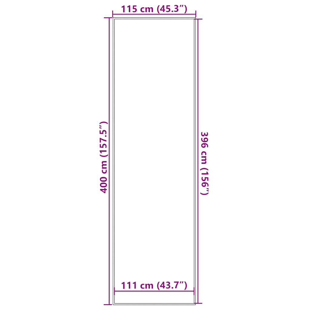 vidaXL Covoraș antracit 115x400 cm vidaXL Covoraș antracit 115x400 cm