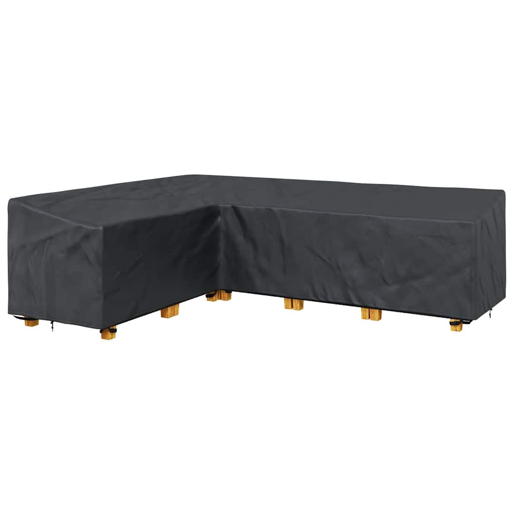 vidaXL Husă pentru mobilă Simplu Negru 286 x 222 x 80 cm țesătură