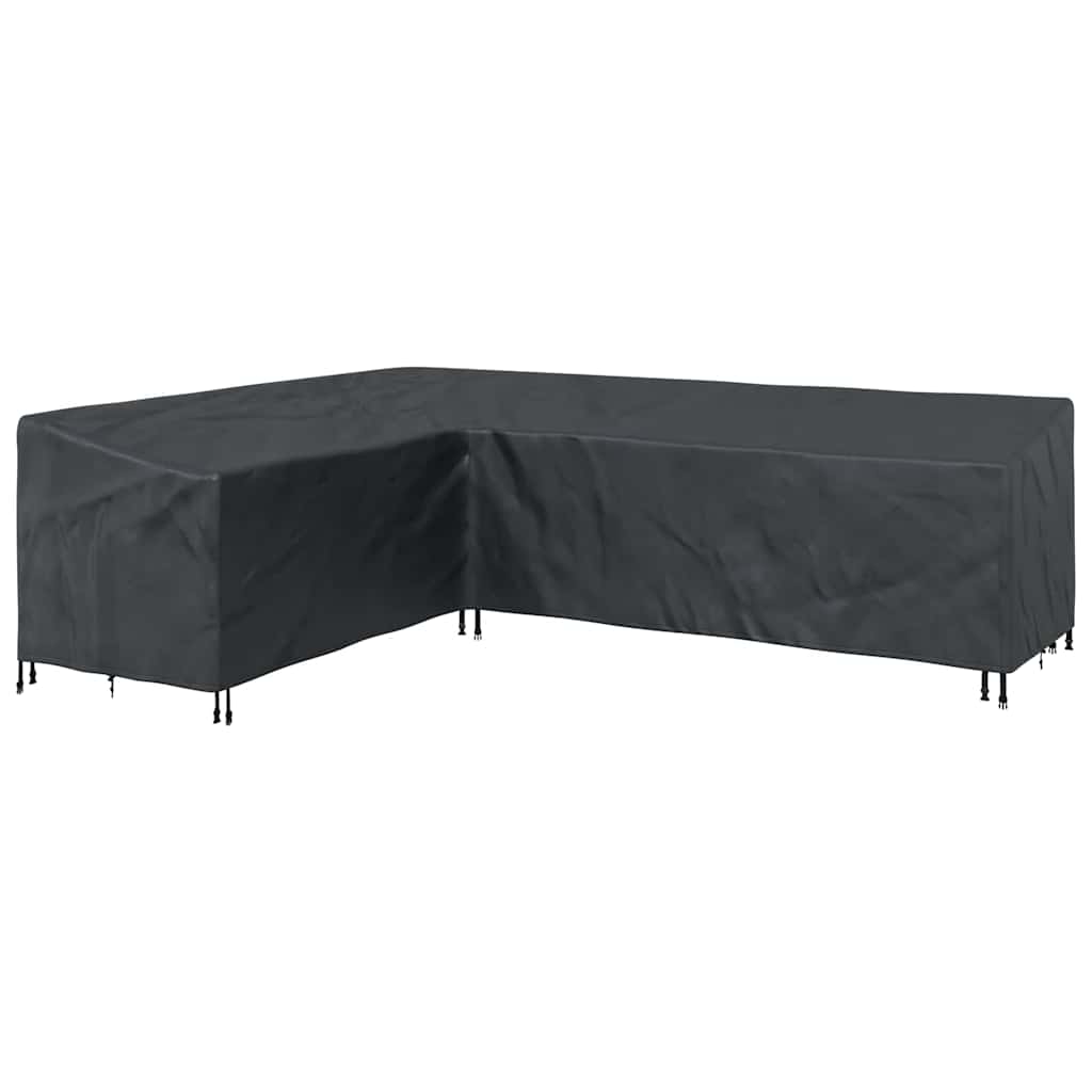 vidaXL Husă pentru mobilă Simplu Negru 286 x 222 x 80 cm țesătură