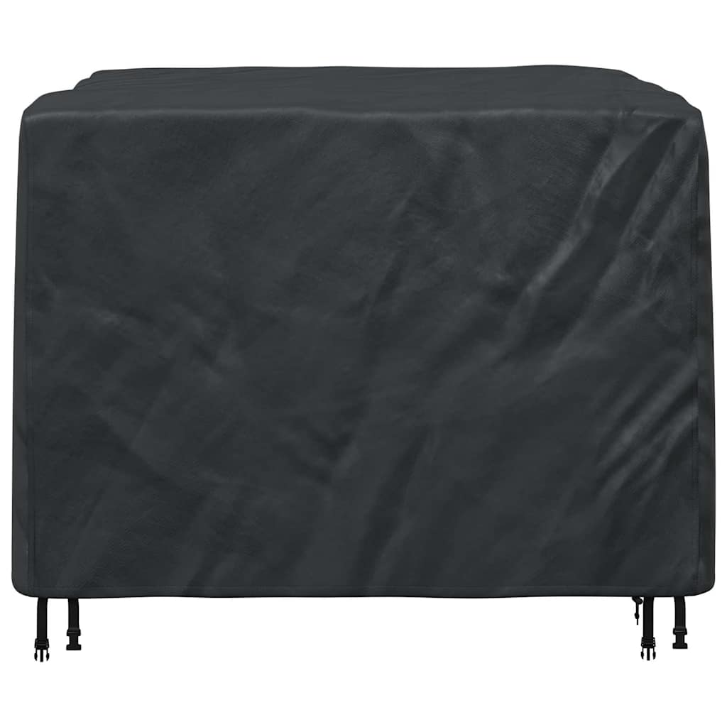 vidaXL Husă pentru mobilă Simplu Negru 125 x 125 x 74 cm țesătură