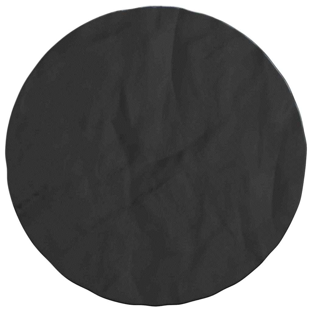 vidaXL Copertă pentru masă Simplu Negru 62 x 62 x 70 cm țesătură