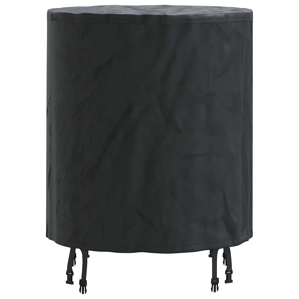 vidaXL Copertă pentru masă Simplu Negru 62 x 62 x 70 cm țesătură