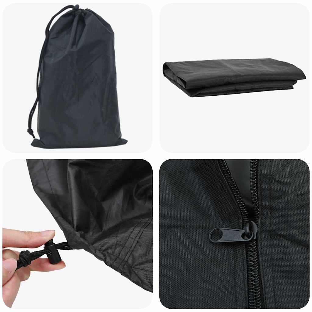 vidaXL Husă pentru suport de lemne Negru 61 x 122 x 106 cm țesătură