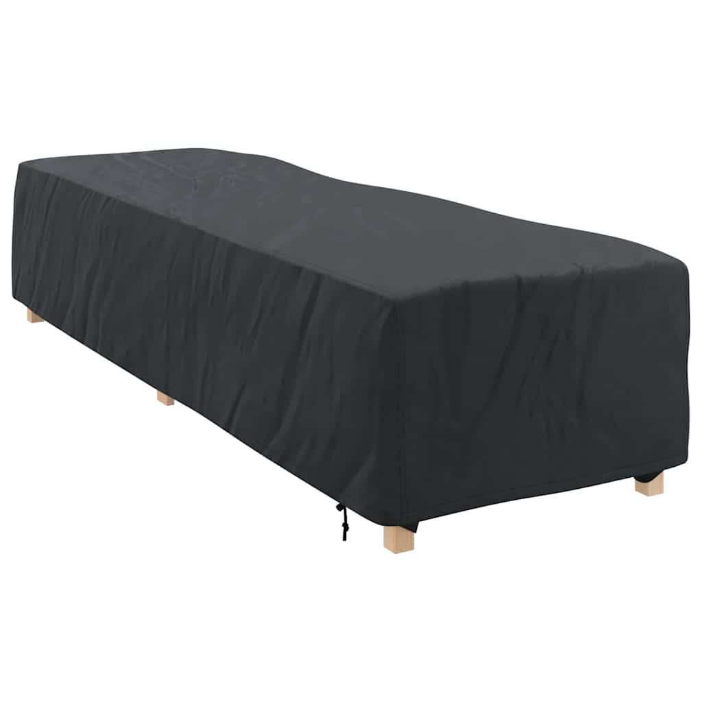 vidaXL Husă pentru Leagăne Simplu Negru 74 x 210 x 40 cm țesătură