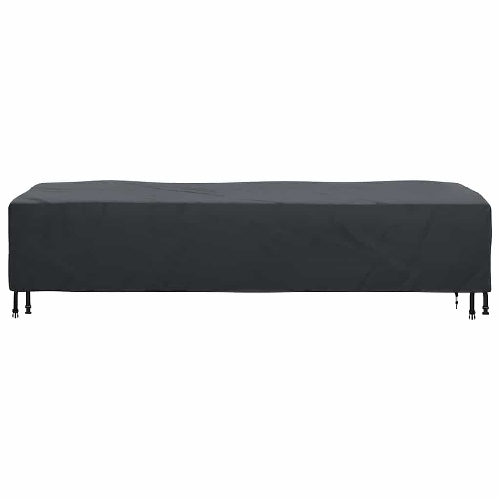 vidaXL Husă pentru Leagăne Simplu Negru 74 x 210 x 40 cm țesătură