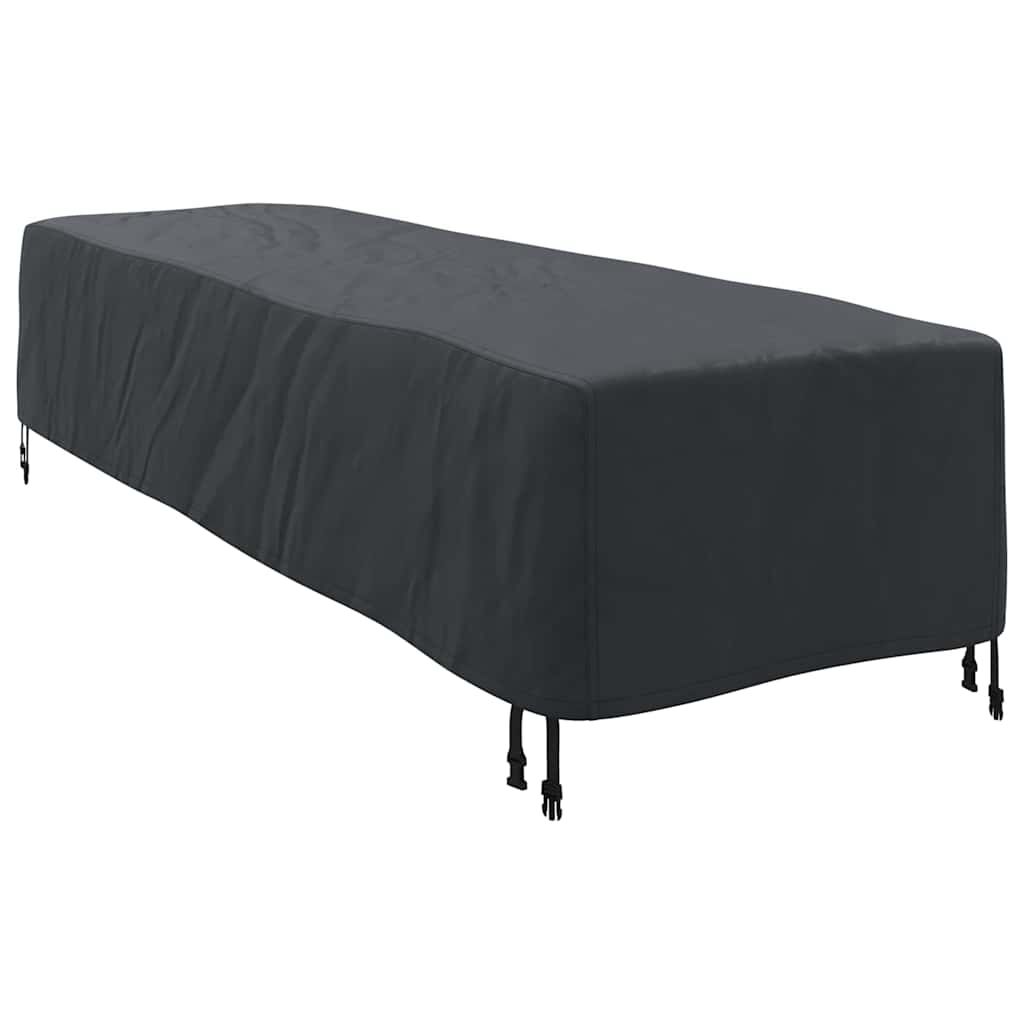 vidaXL Husă pentru Leagăne Simplu Negru 74 x 210 x 40 cm țesătură