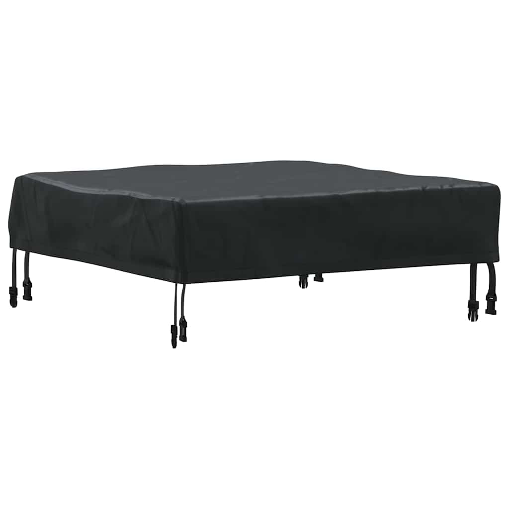 vidaXL Copertă pentru masă Simplu Negru 62 x 62 x 15 cm țesătură