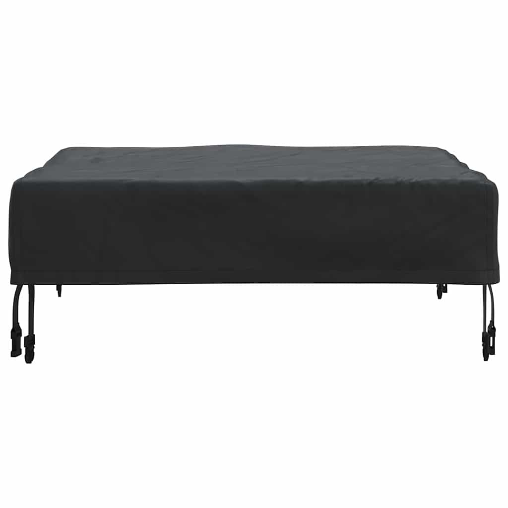 vidaXL Copertă pentru masă Simplu Negru 72 x 72 x 15 cm țesătură