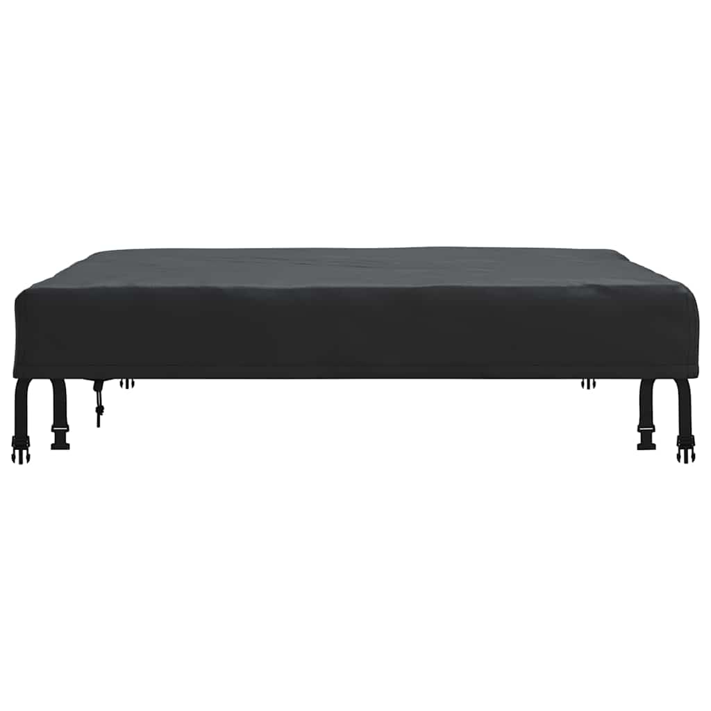 vidaXL Copertă pentru masă Simplu Negru 102 x 102 x 15 cm țesătură