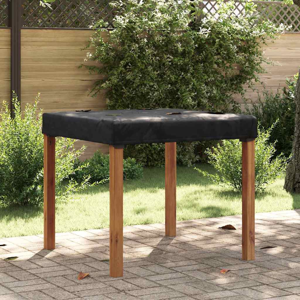 vidaXL Copertă pentru masă Simplu Negru 102 x 102 x 15 cm țesătură